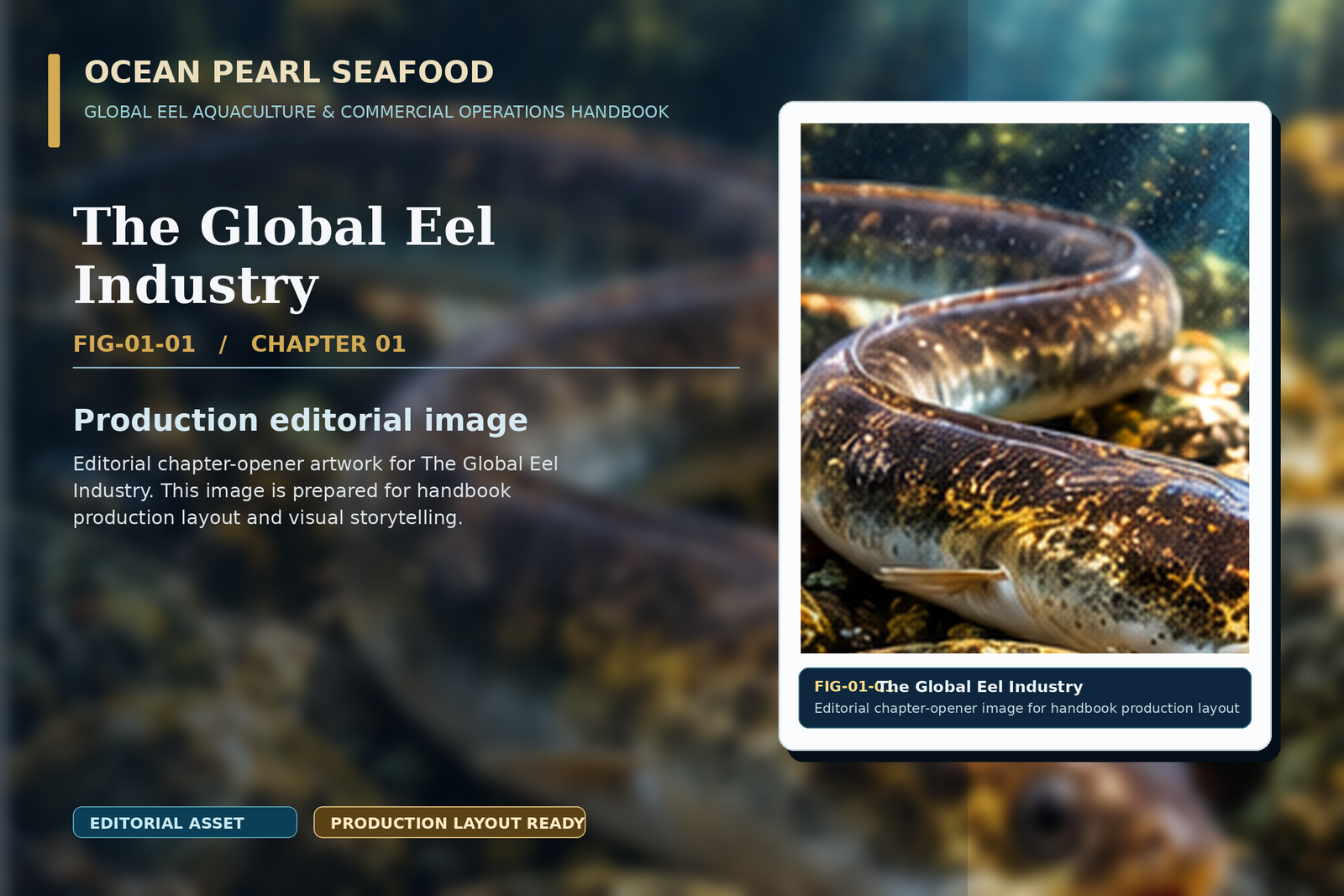 Chapter 1 Plate: Adult Anguilla Eel in Natural Habitat